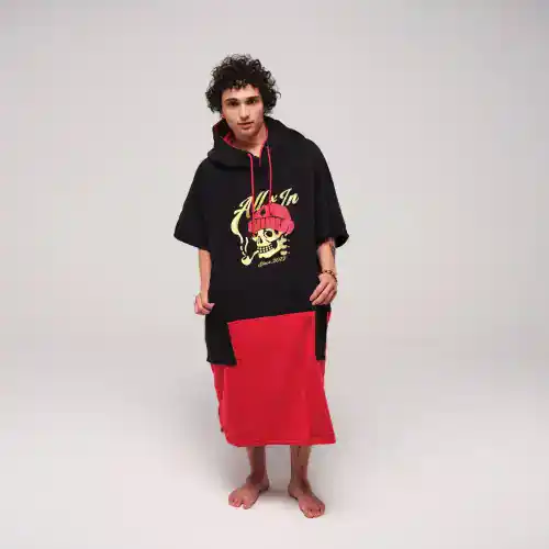 אול אין שחור אדום גולגולת