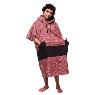 פונצו אול אין צבע חום אדמדם